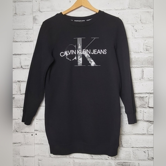 Calvin klein long crew neck sweat shirt - Picture 2 of 7